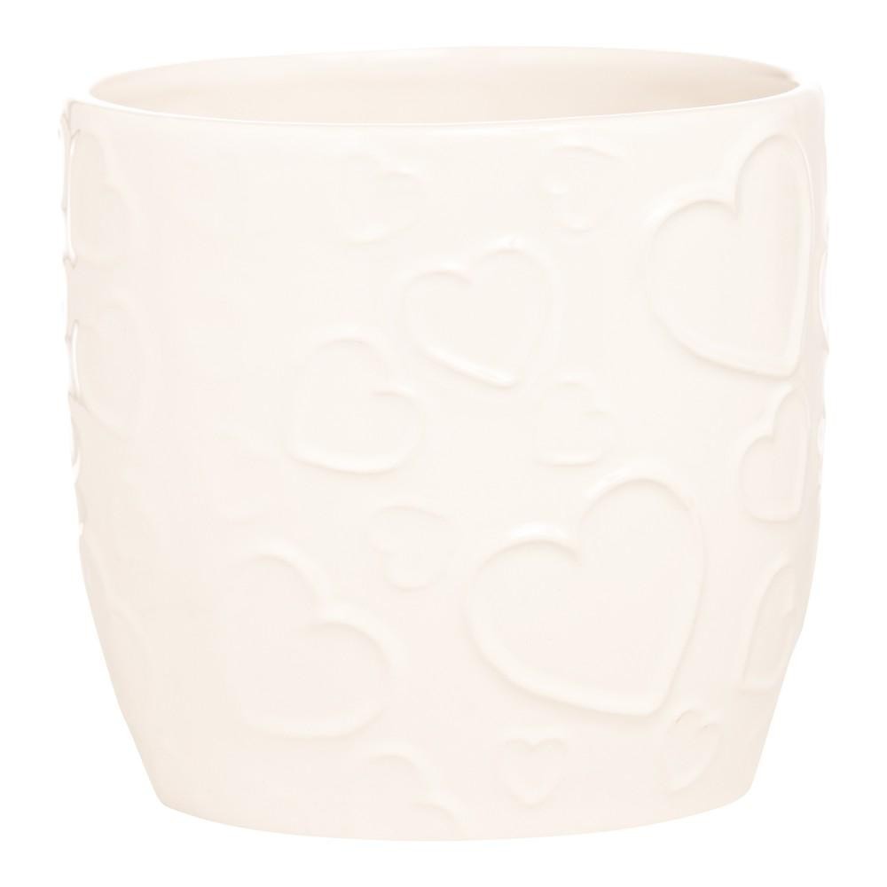 VASO CERAMICA CM.13.5 BIANCO